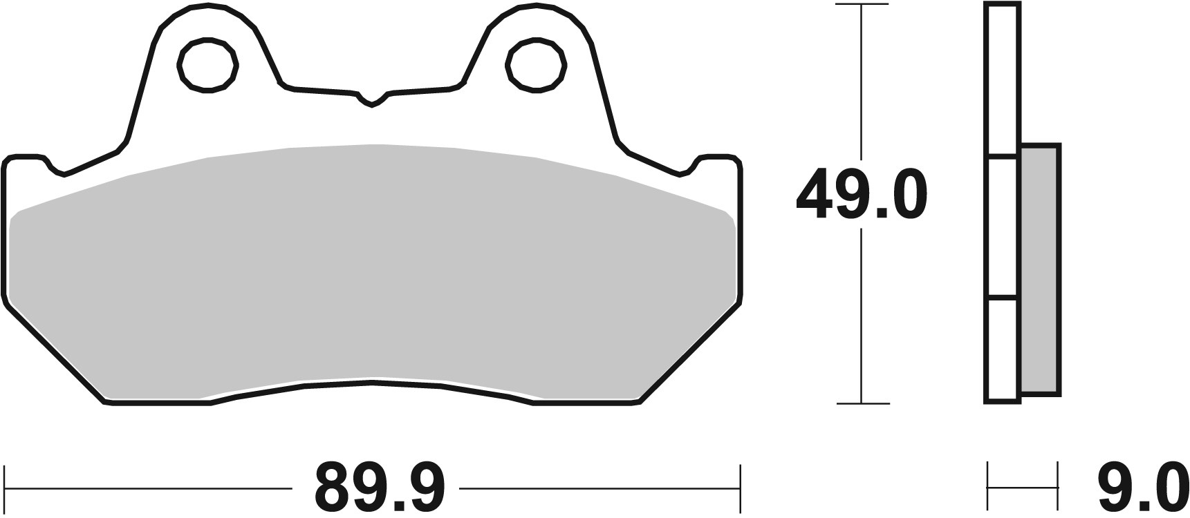 Set placute frana,frana disc 07025 BREMBO