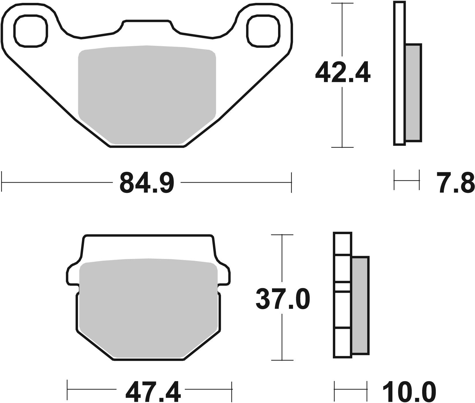 Set placute frana,frana disc 07026 BREMBO