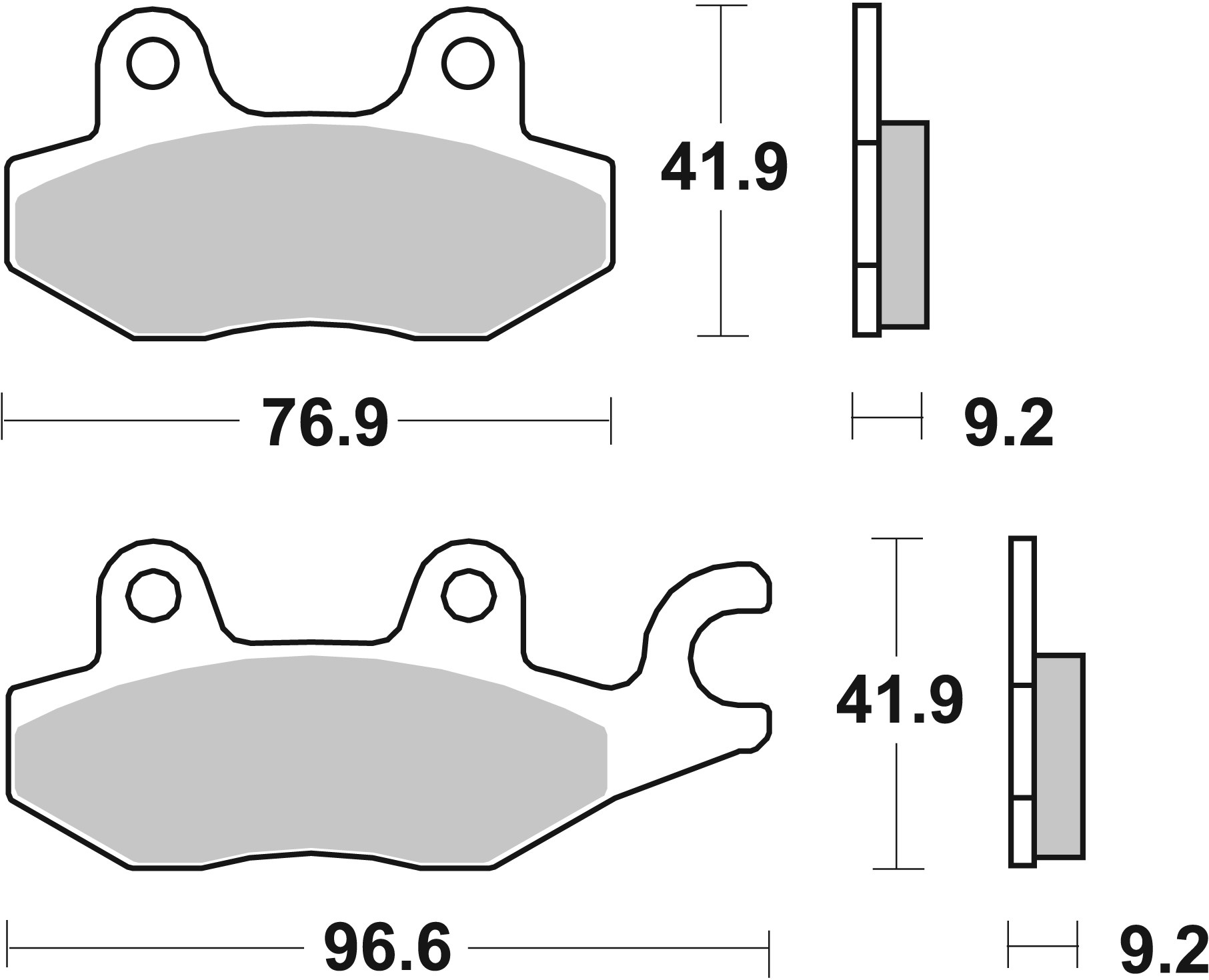 Set placute frana,frana disc 07033XS BREMBO