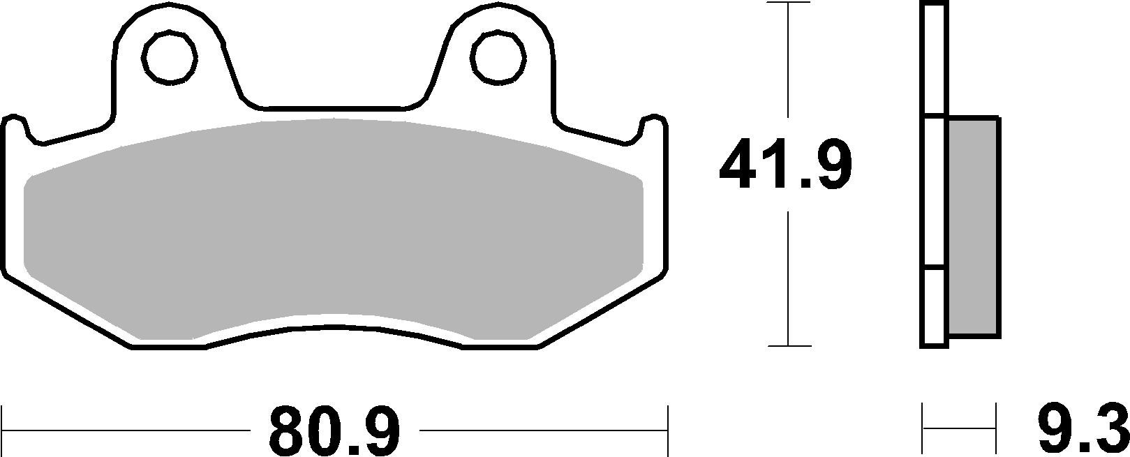 Set placute frana,frana disc 07038XS BREMBO