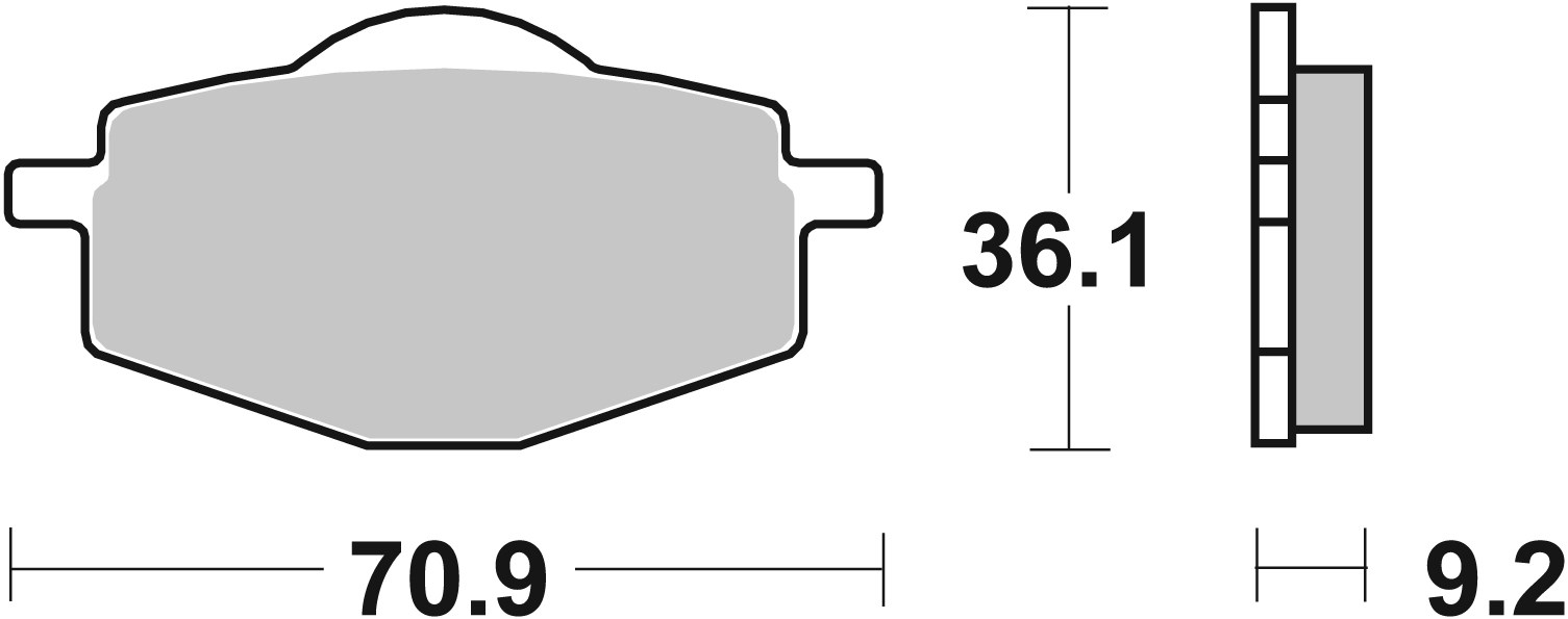 Set placute frana,frana disc 07039 BREMBO