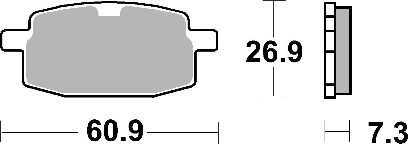 Set placute frana,frana disc 07041 BREMBO