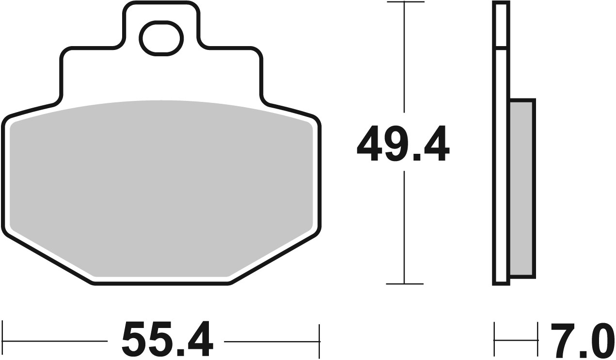 Set placute frana,frana disc 07047XS BREMBO