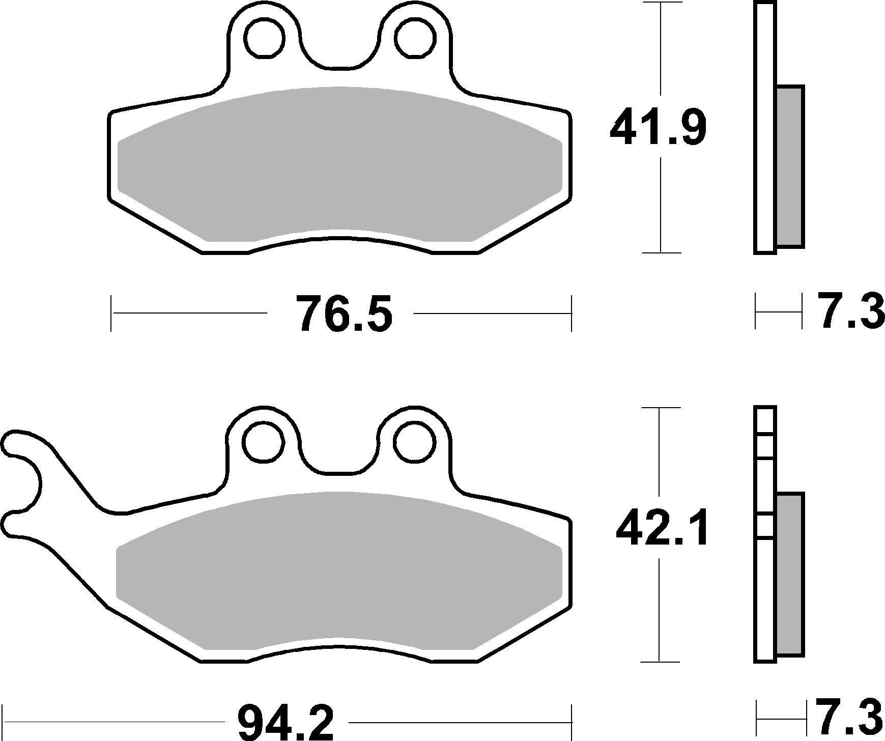 Set placute frana,frana disc 07049 BREMBO