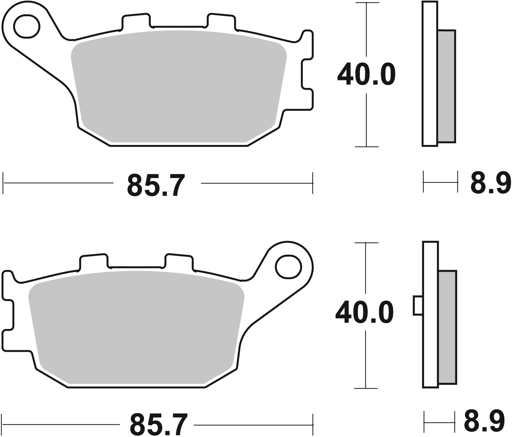 Set placute frana,frana disc 07053XS BREMBO