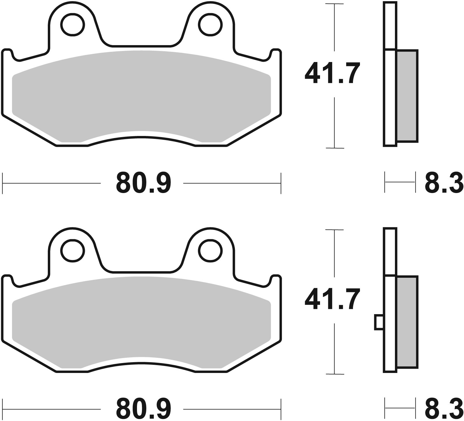Set placute frana,frana disc 07055 BREMBO