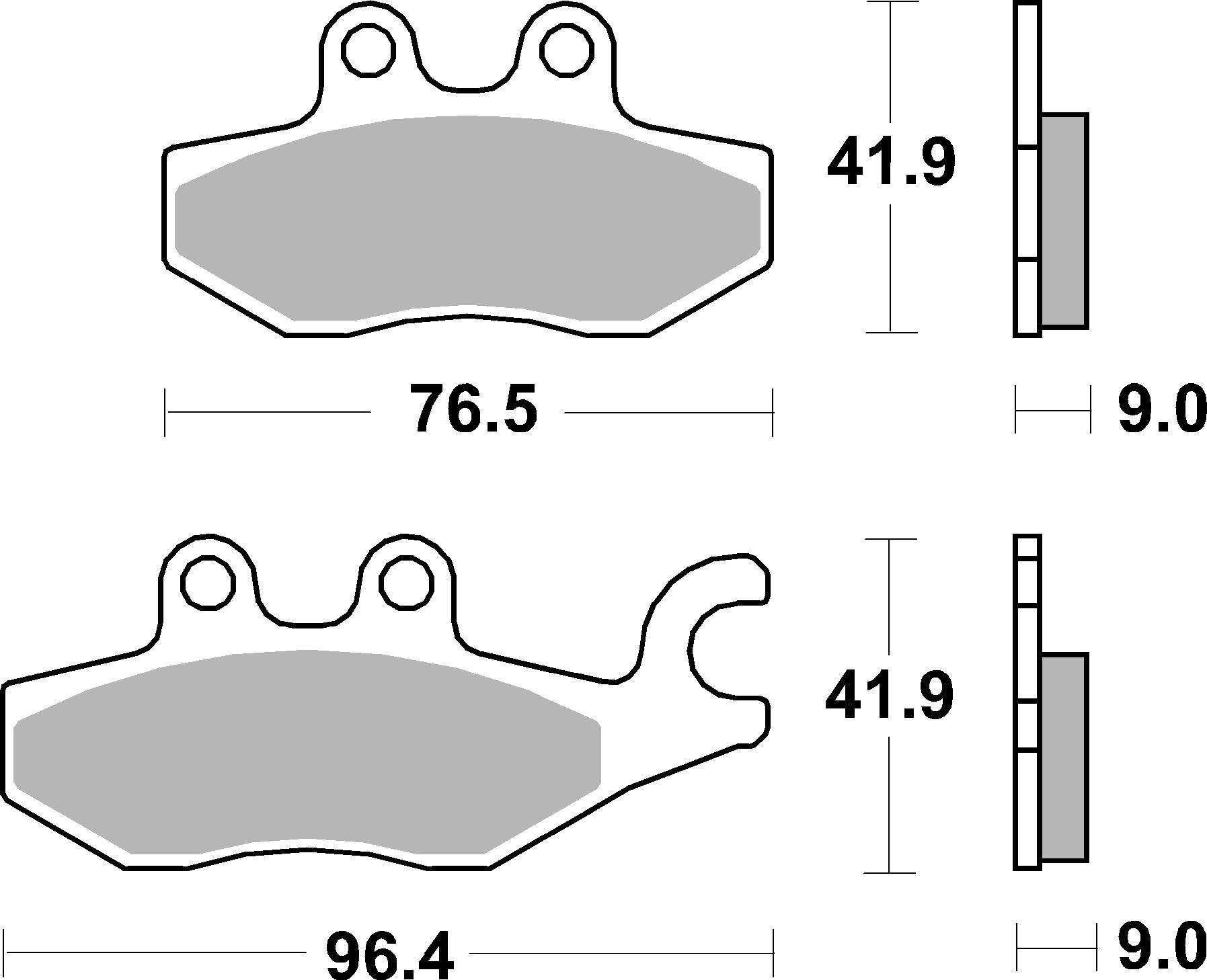 Set placute frana,frana disc 07060XS BREMBO