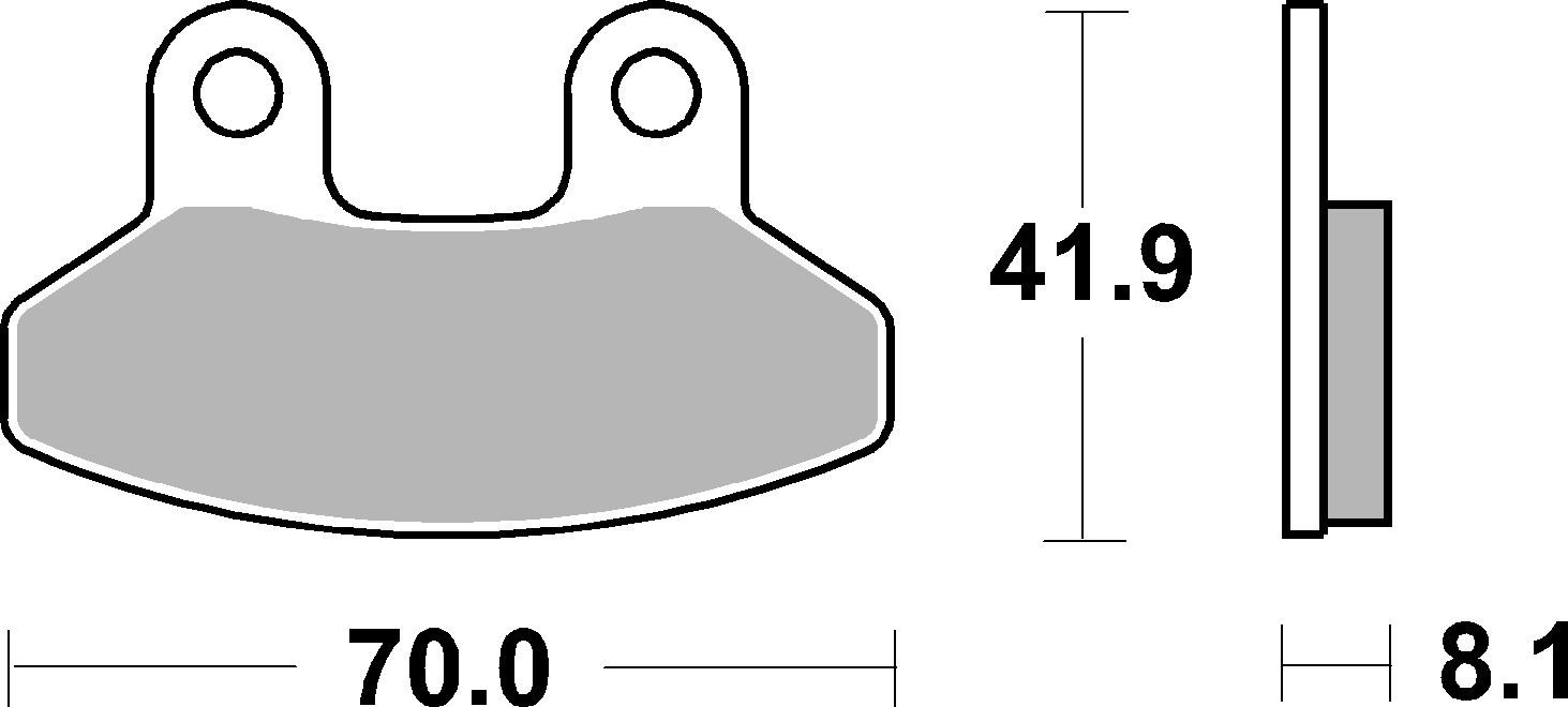 Set placute frana,frana disc 07062 BREMBO