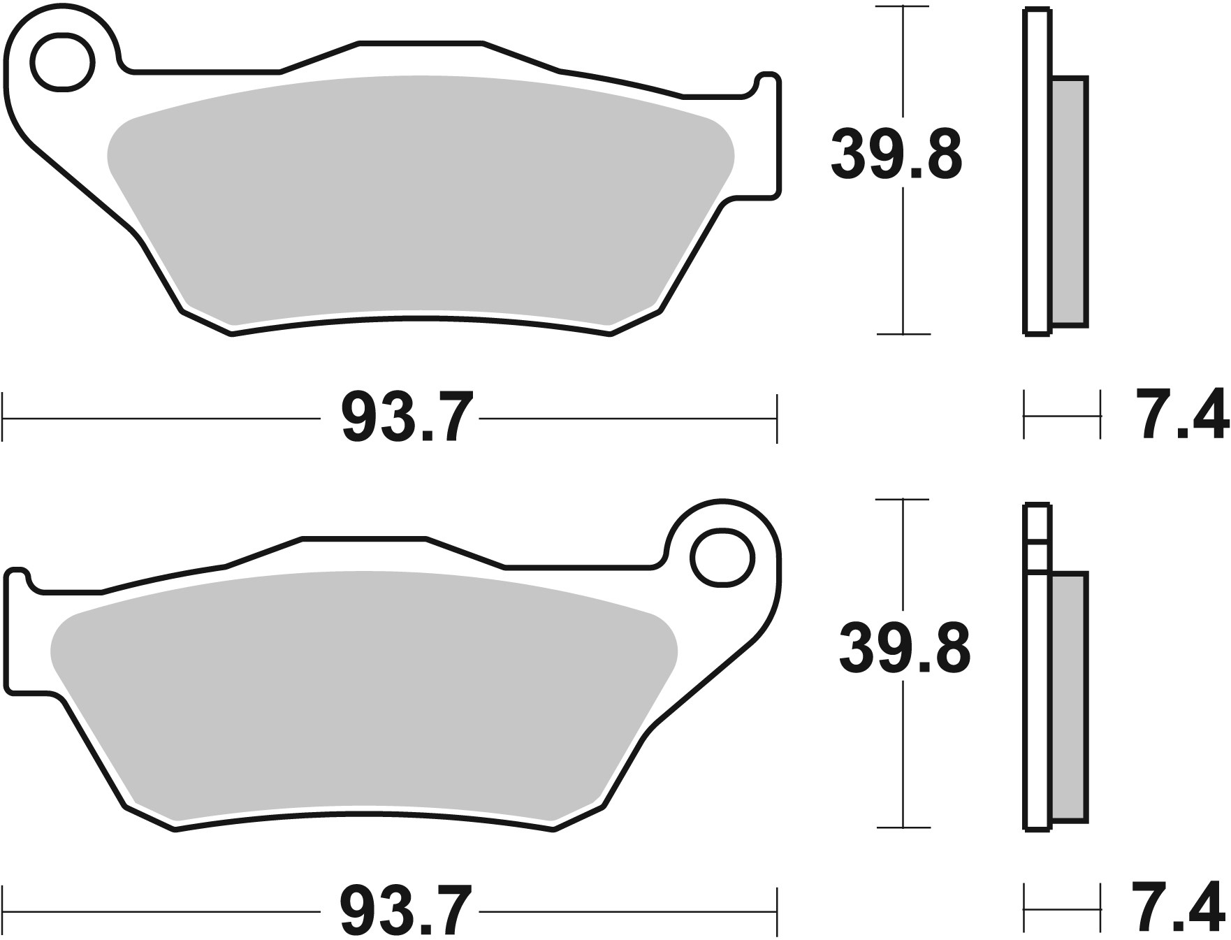Set placute frana,frana disc 07065 BREMBO