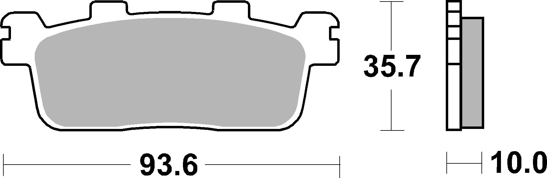 Set placute frana,frana disc 07069XS BREMBO