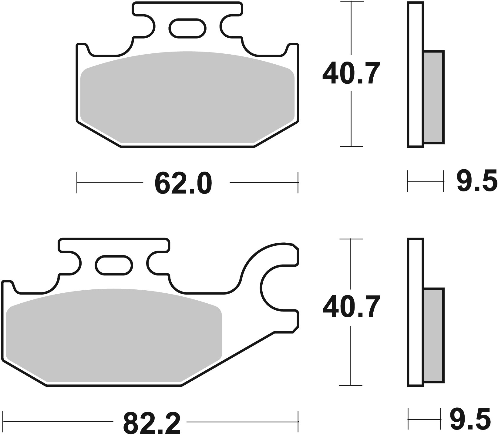 Set placute frana,frana disc 07070 BREMBO