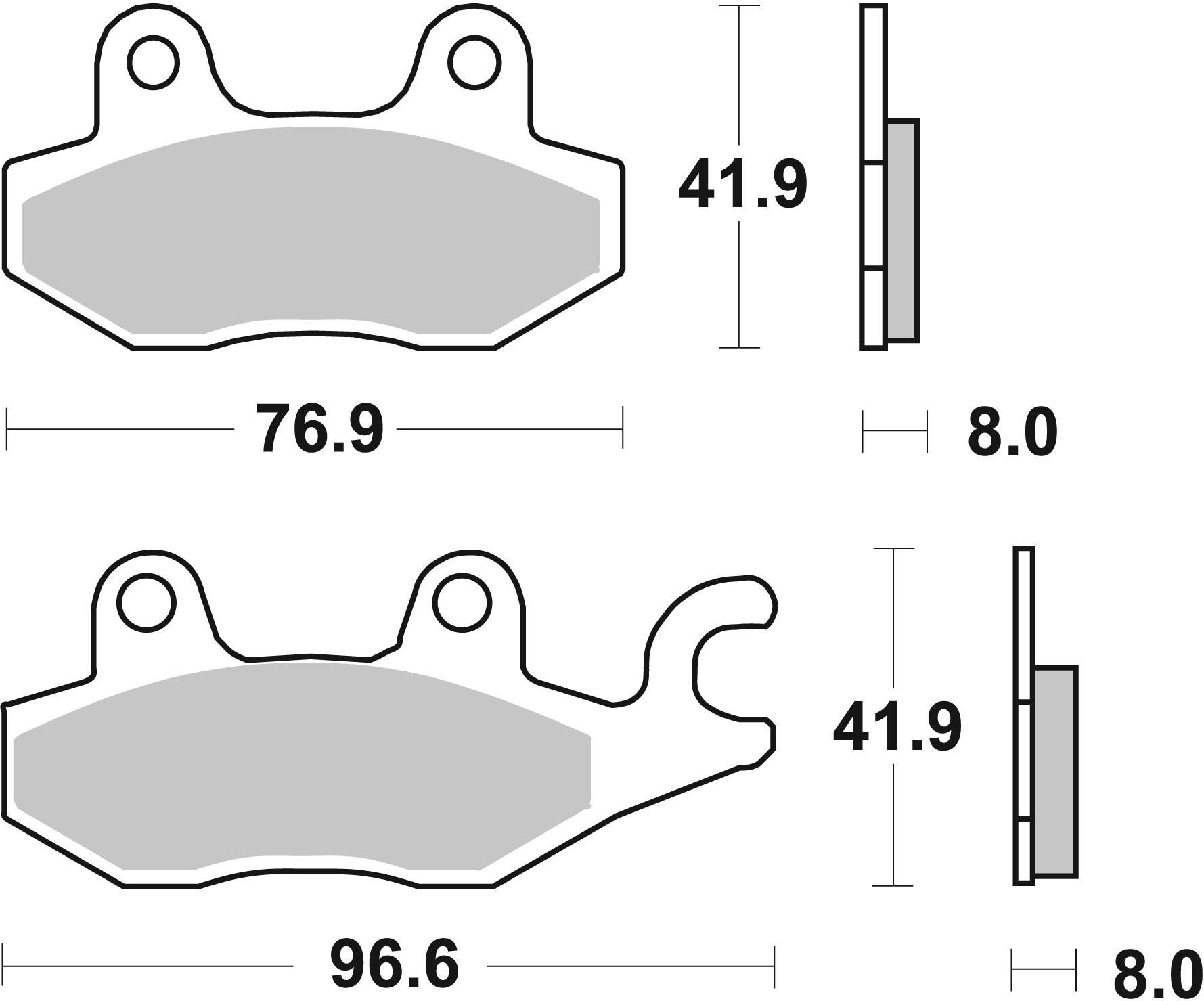 Set placute frana,frana disc 07071XS BREMBO