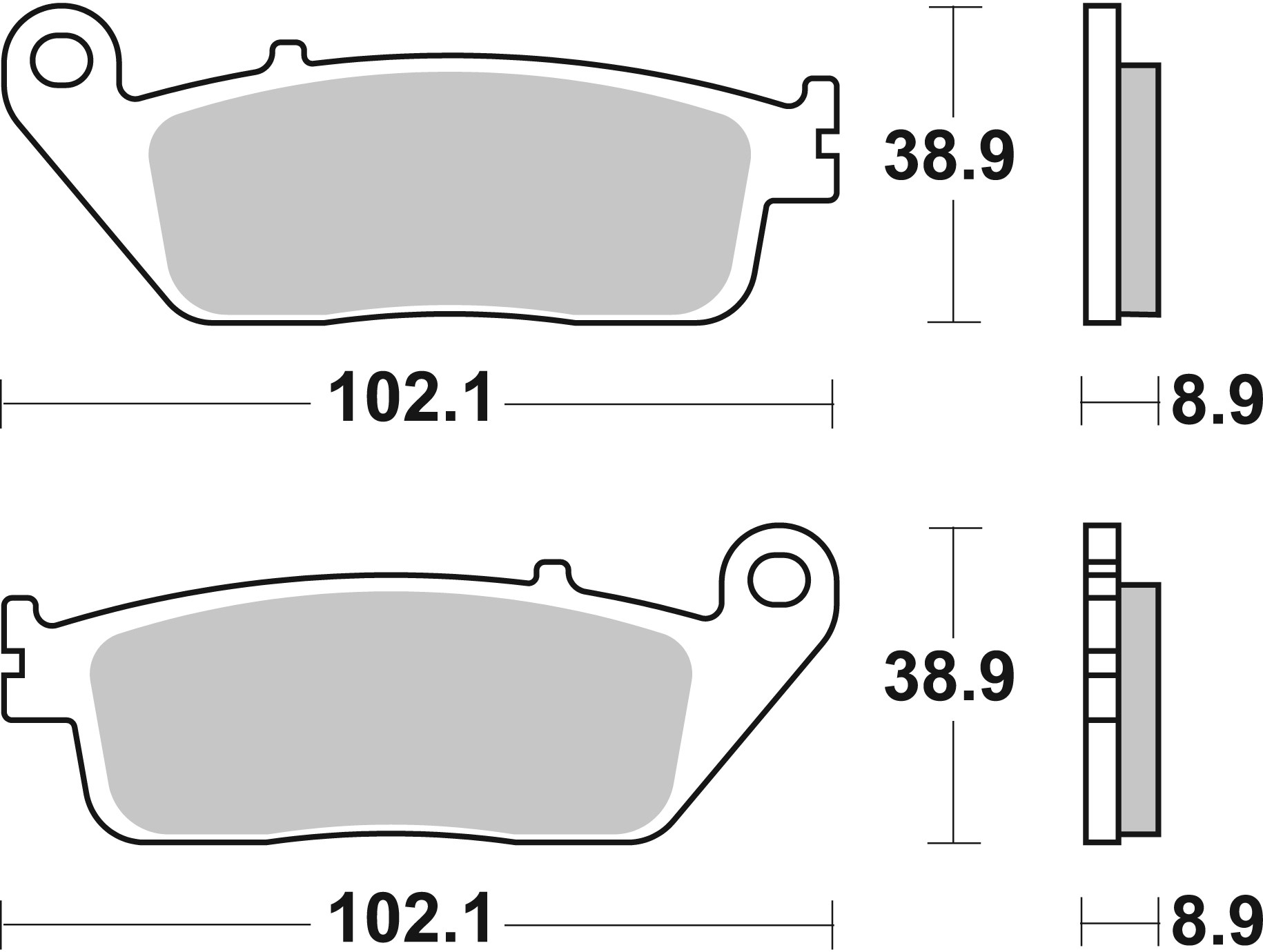Set placute frana,frana disc 07075XS BREMBO