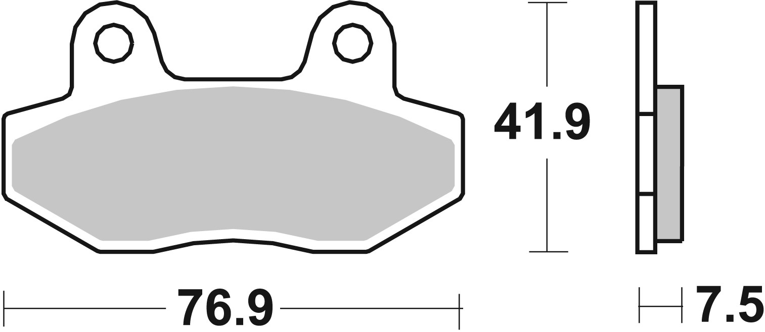 Set placute frana,frana disc 07080 BREMBO