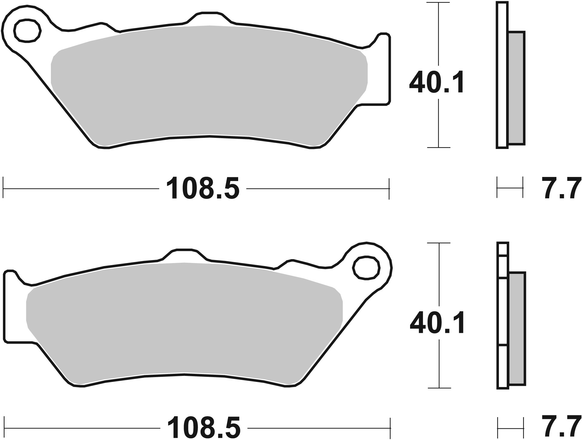 Set placute frana,frana disc 07083 BREMBO