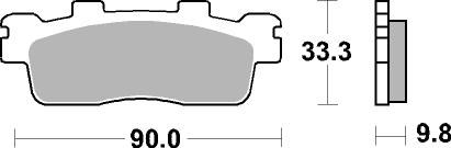 Set placute frana,frana disc 07085XS BREMBO