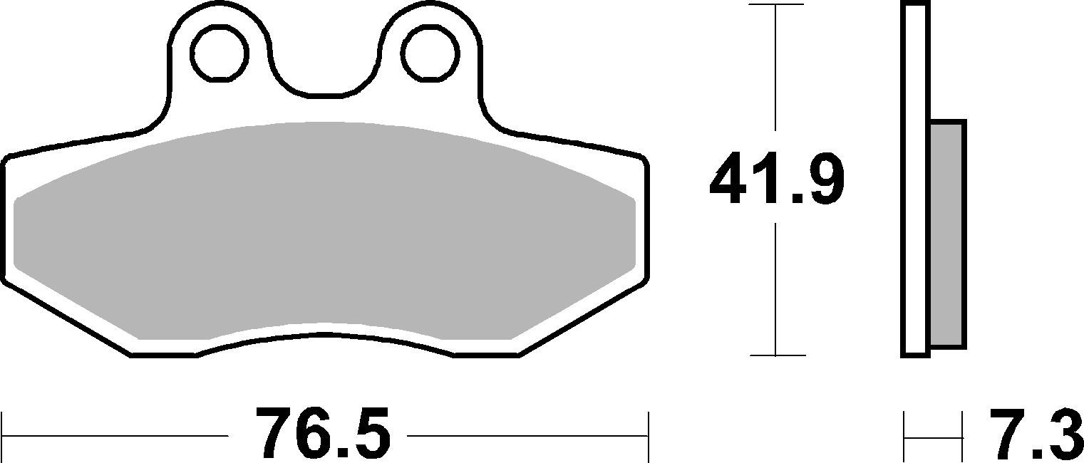 Set placute frana,frana disc 07089 BREMBO