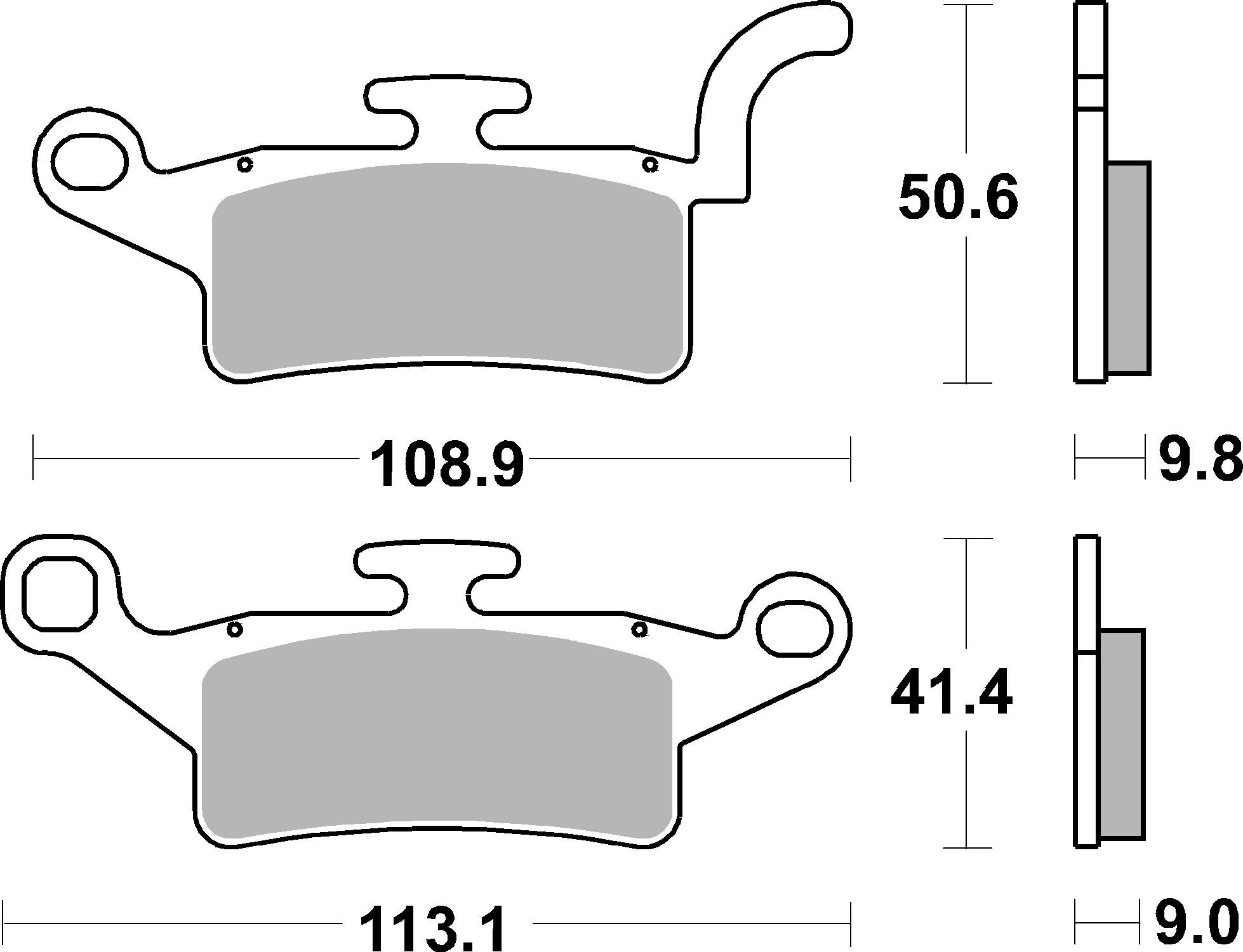 Set placute frana,frana disc 07093 BREMBO