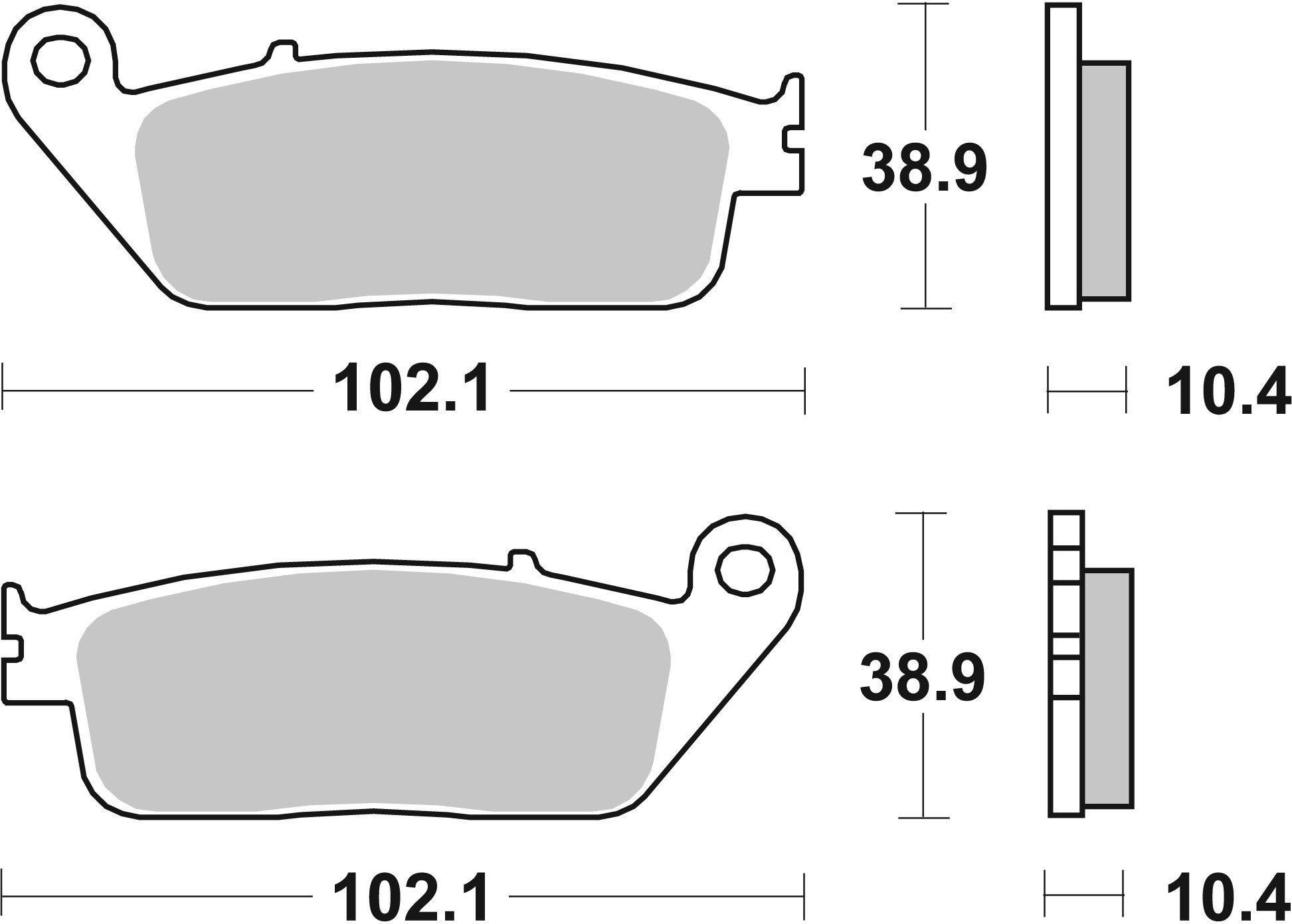 Set placute frana,frana disc 07096XS BREMBO