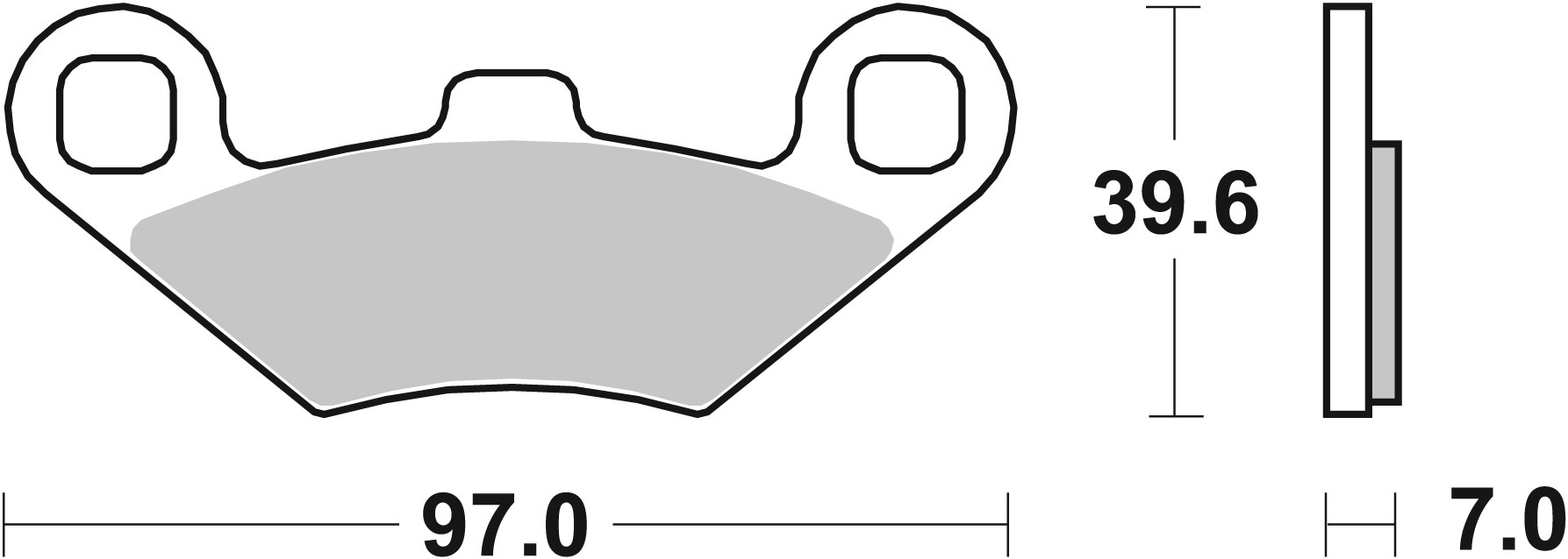 Set placute frana,frana disc 07104XS BREMBO