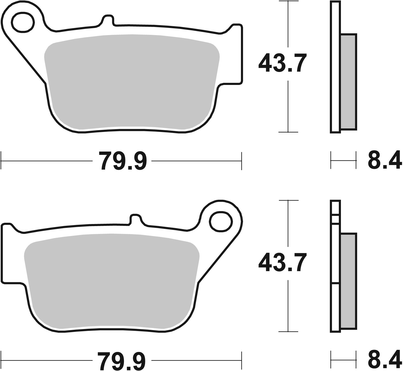 Set placute frana,frana disc 07109 BREMBO