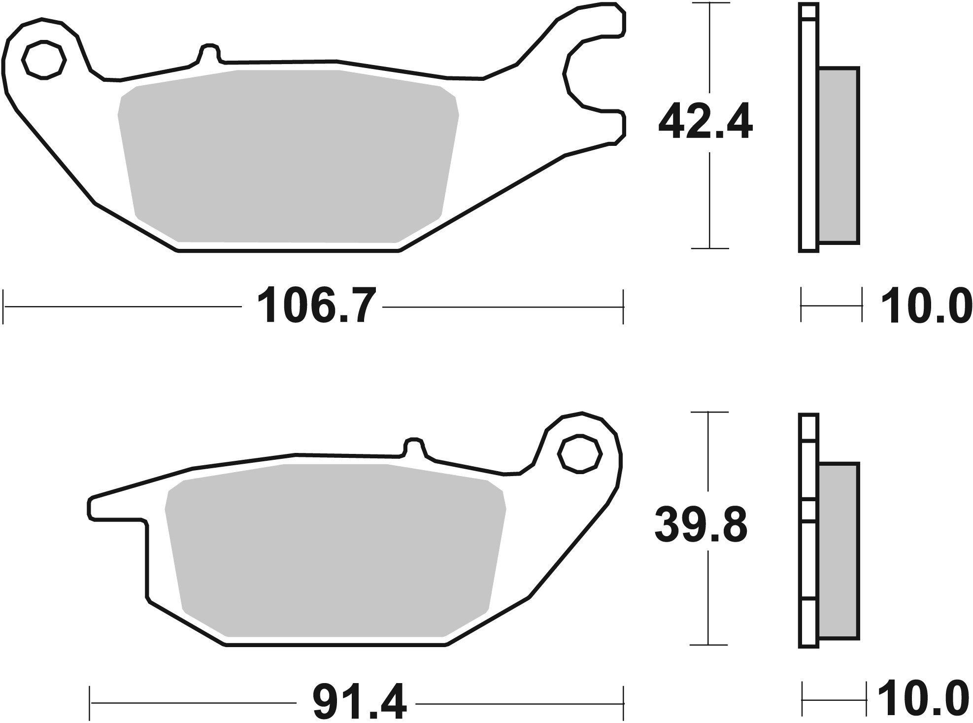 Set placute frana,frana disc 07110 BREMBO