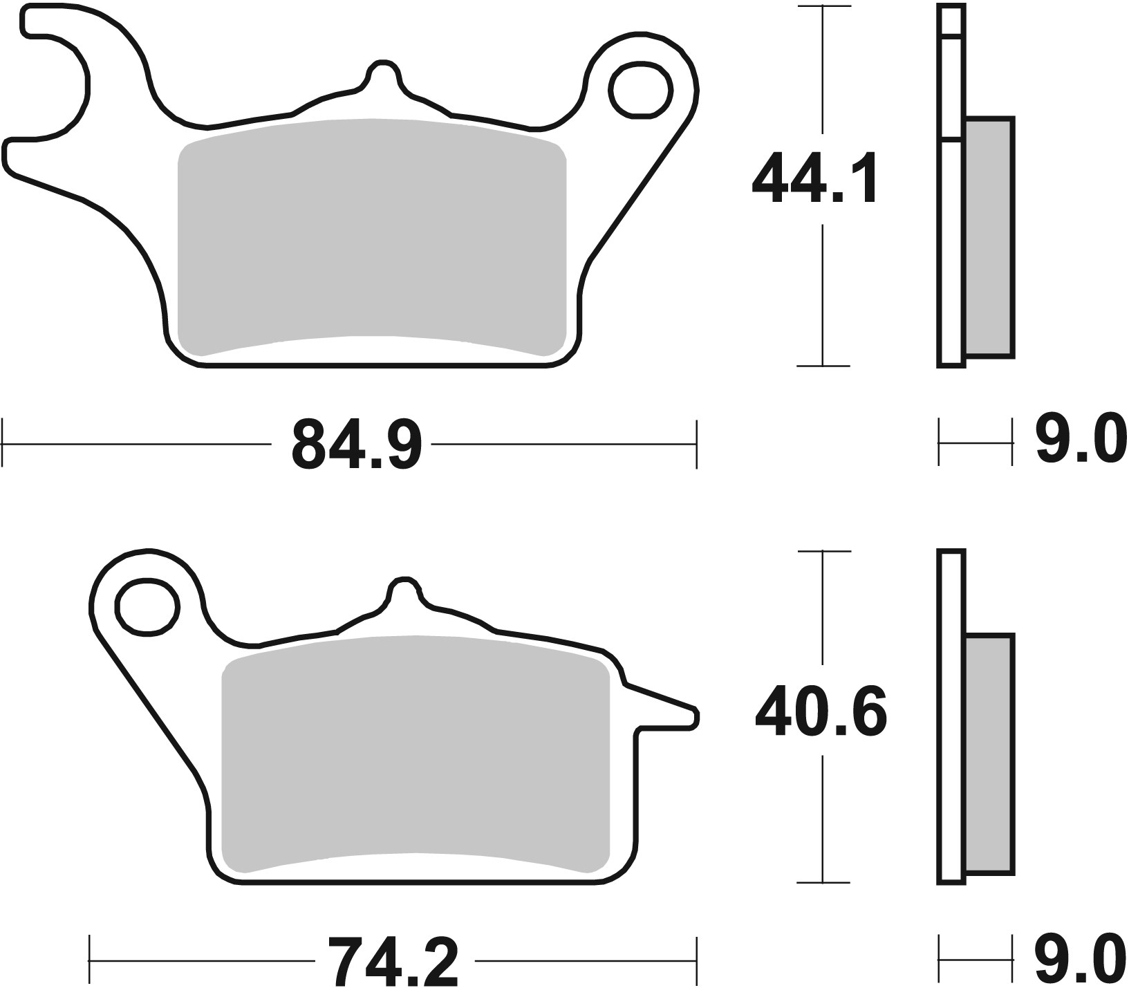 Set placute frana,frana disc 07111 BREMBO