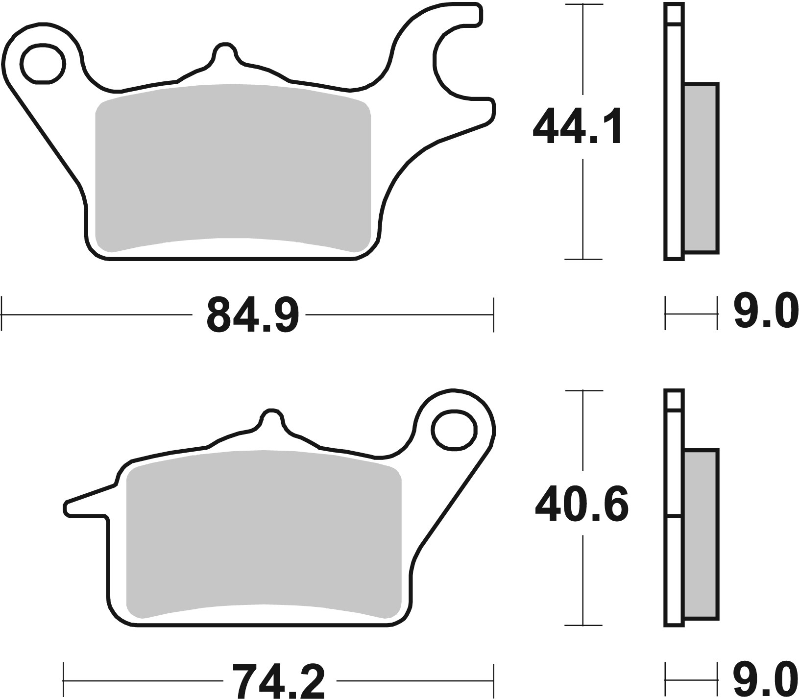 Set placute frana,frana disc 07112 BREMBO