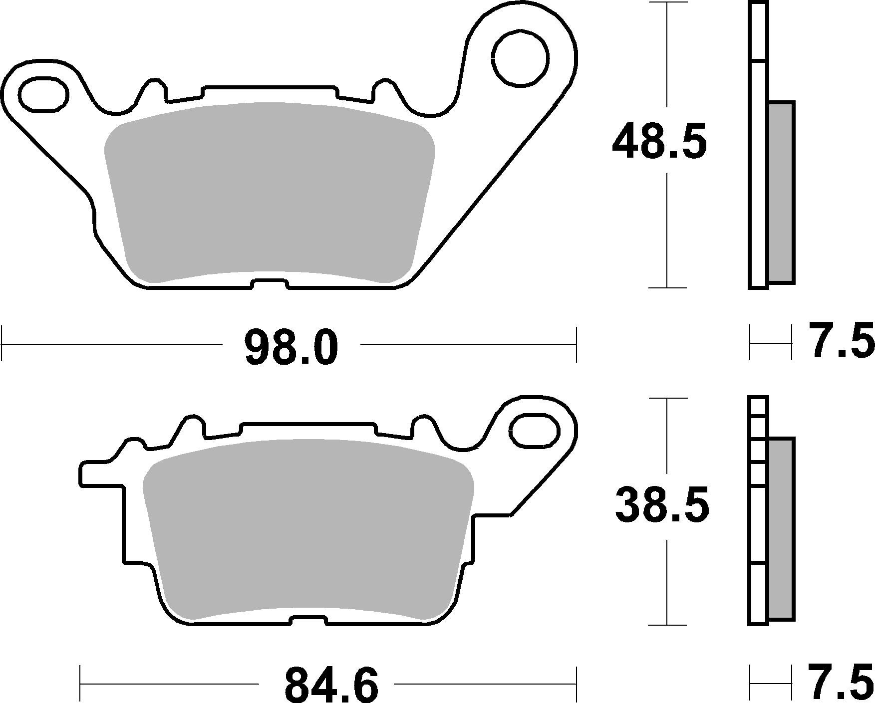 Set placute frana,frana disc 07113 BREMBO