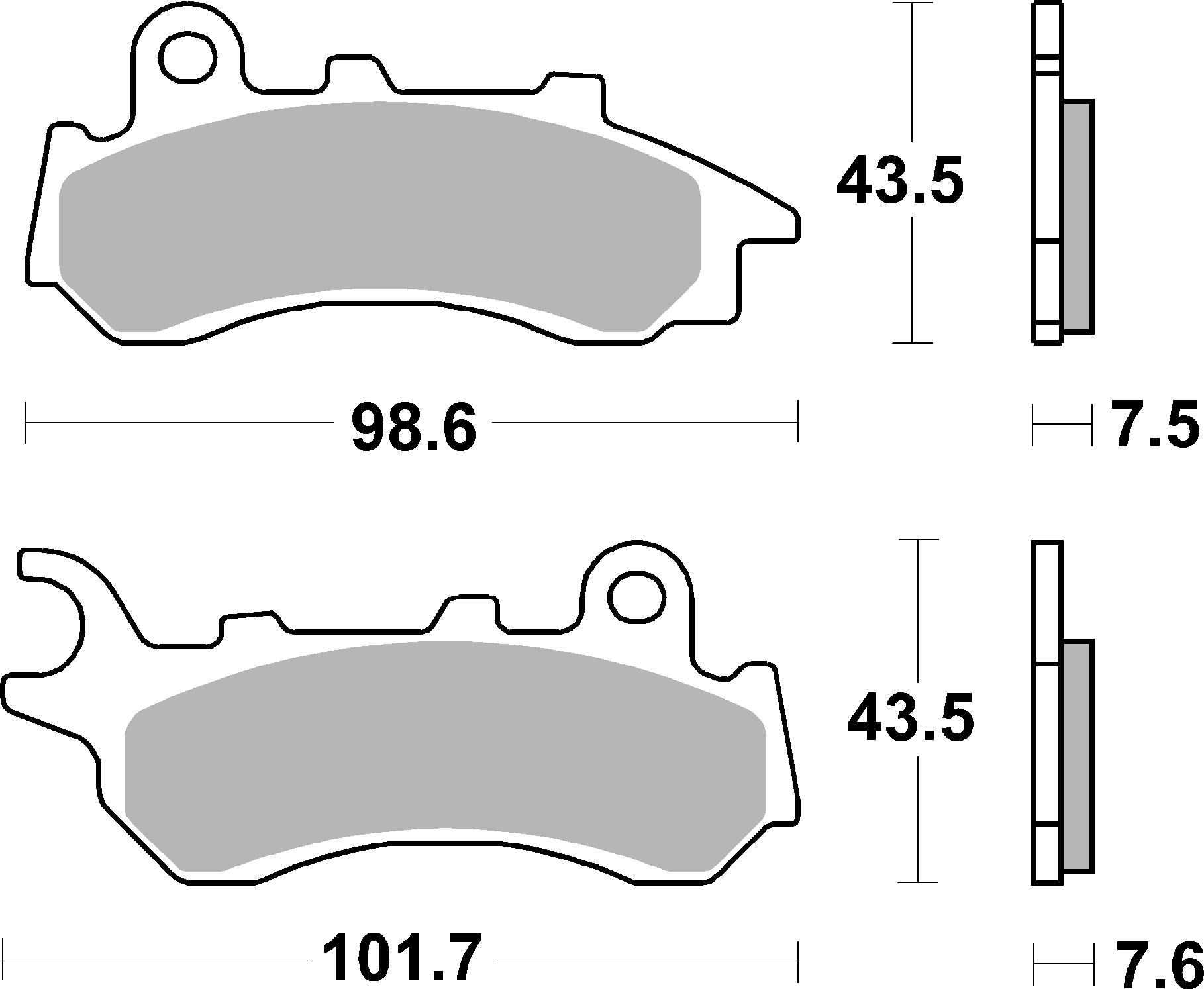 Set placute frana,frana disc 07118 BREMBO