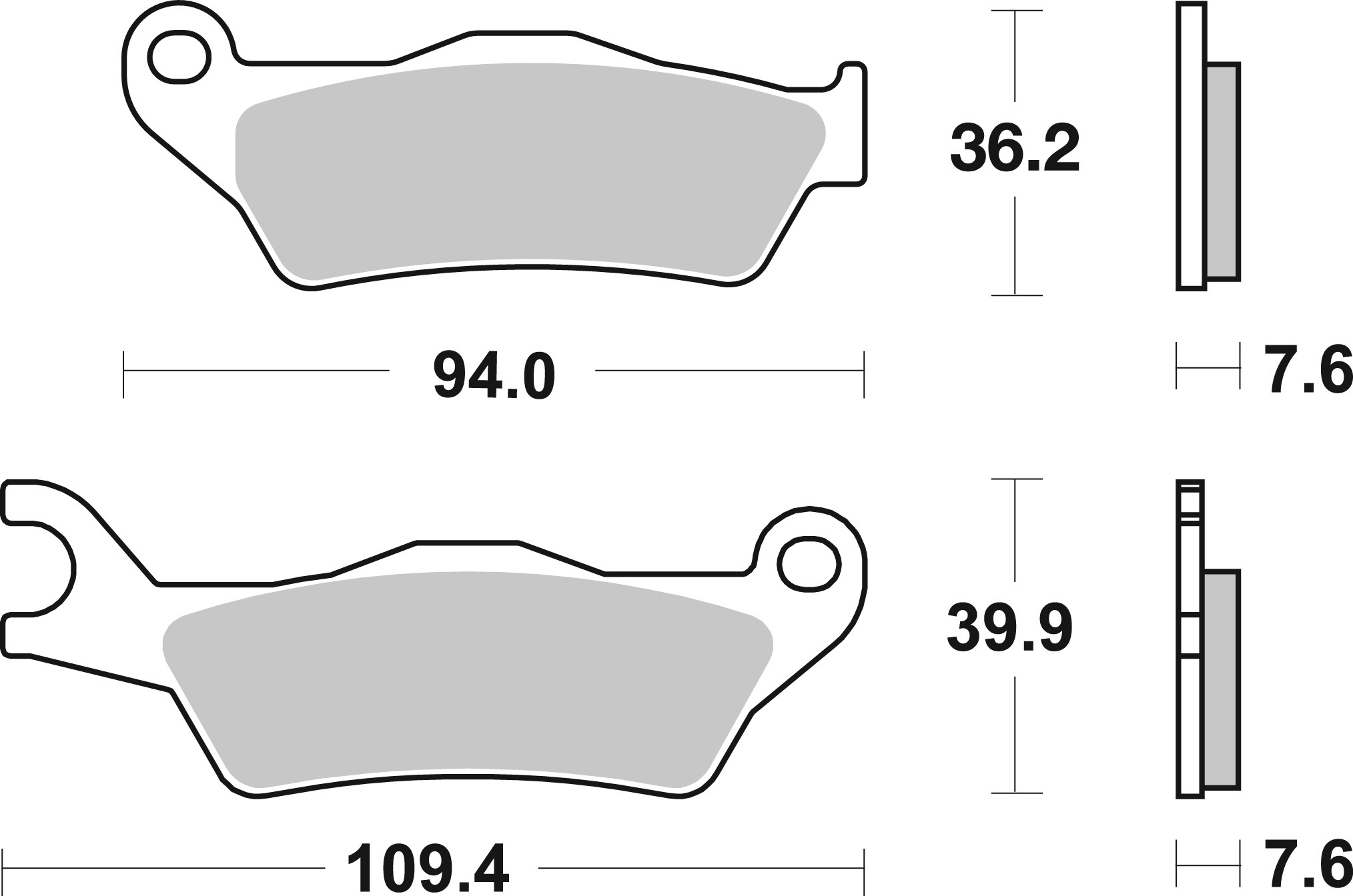 Set placute frana,frana disc 07120 BREMBO