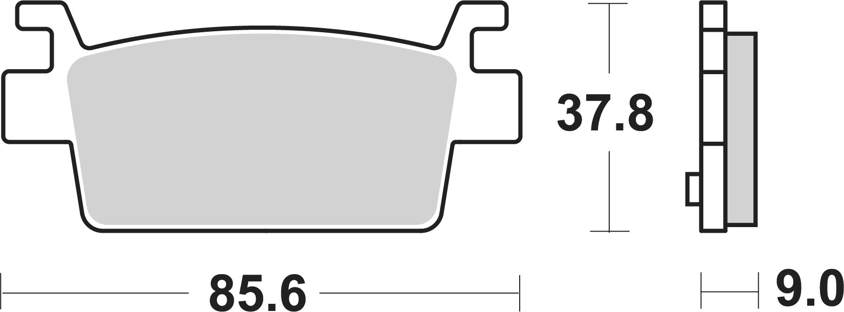 Set placute frana,frana disc 07121 BREMBO