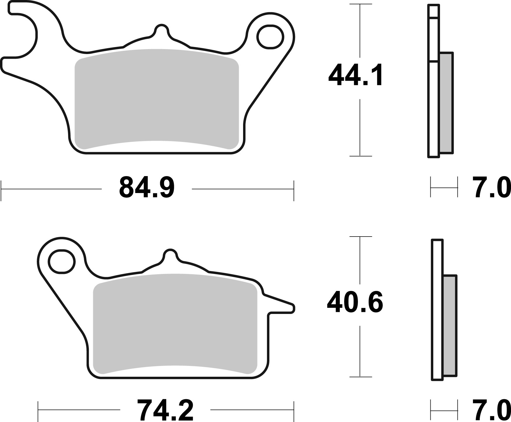 Set placute frana,frana disc 07122 BREMBO