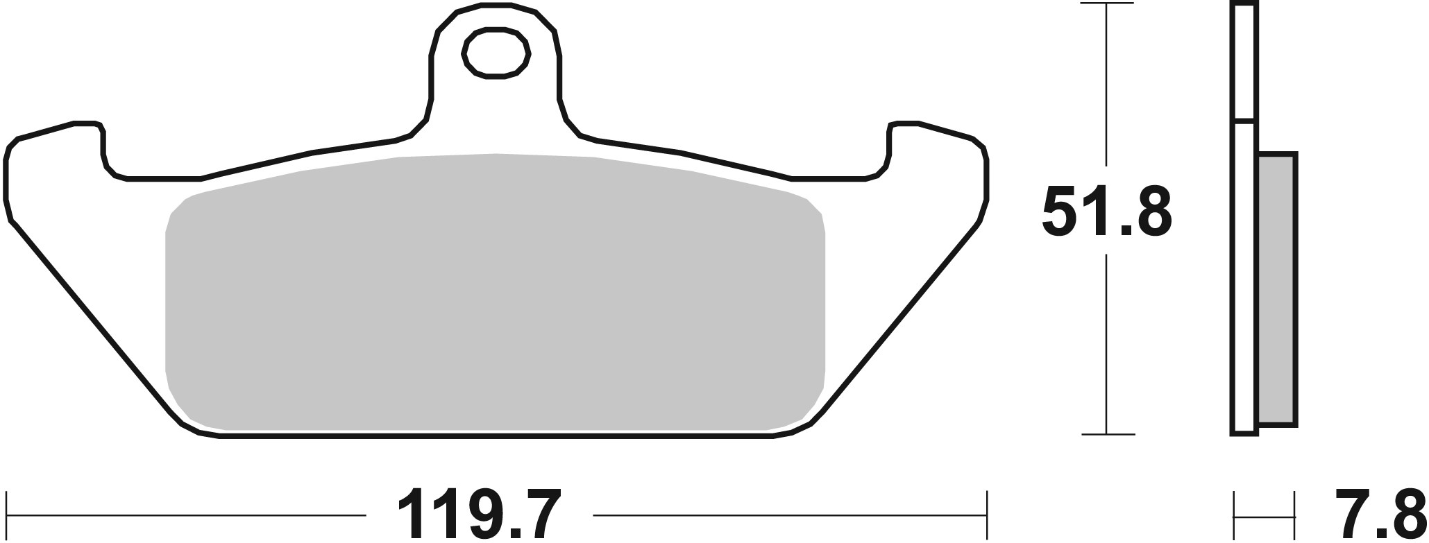Set placute frana,frana disc 07BB0606 BREMBO