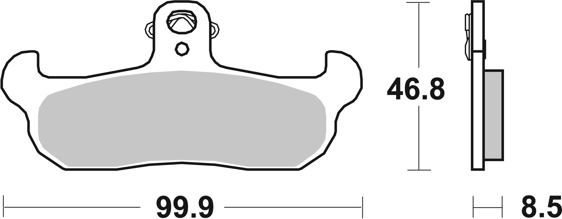 Set placute frana,frana disc 07BB0907 BREMBO