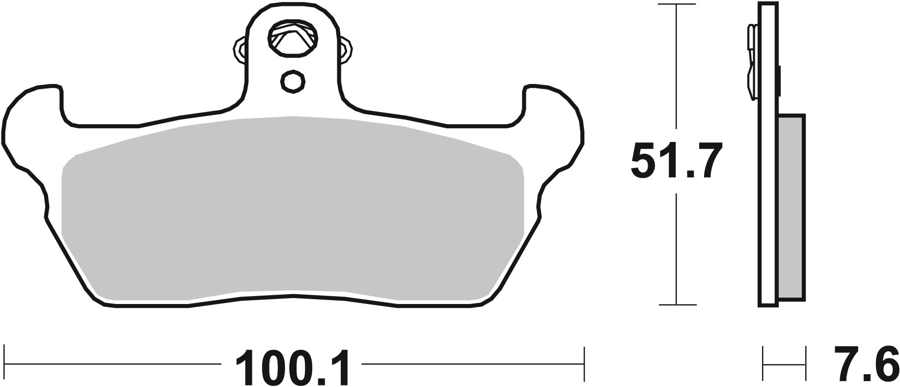 Set placute frana,frana disc 07BB1606 BREMBO