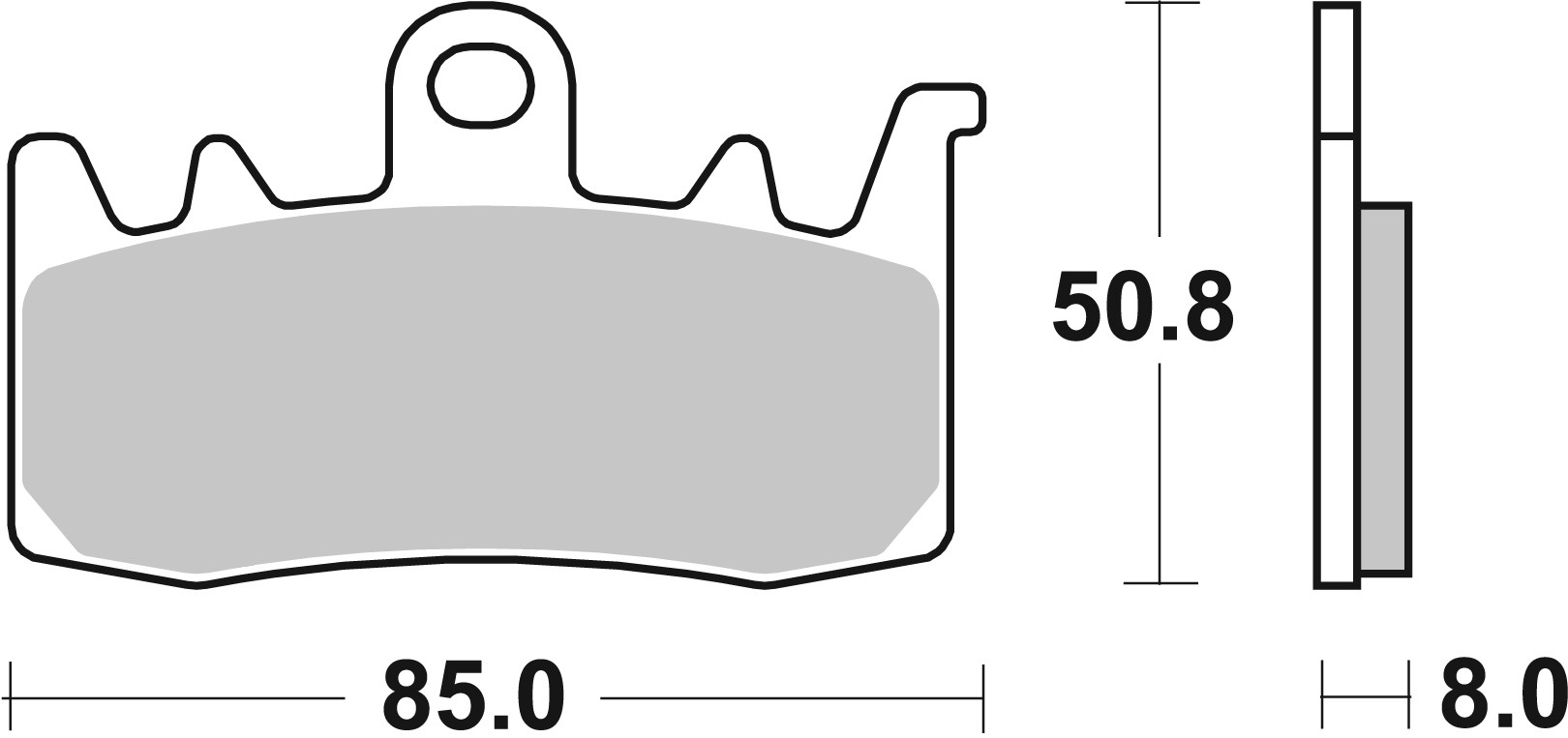 Set placute frana,frana disc 07BB38RC BREMBO