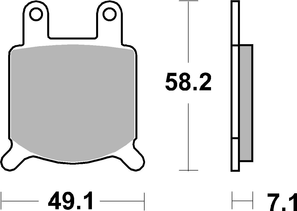 Set placute frana,frana disc 07GR0204 BREMBO