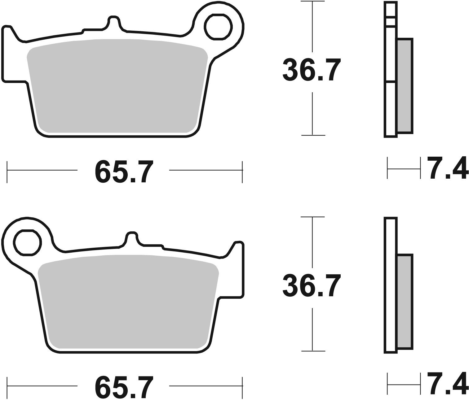 Set placute frana,frana disc 07GR05CC BREMBO