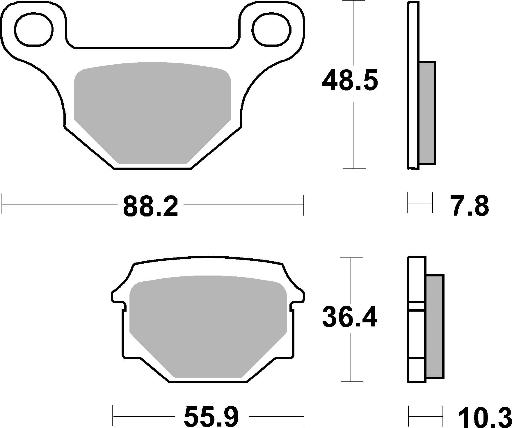 Set placute frana,frana disc 07GR09CC BREMBO