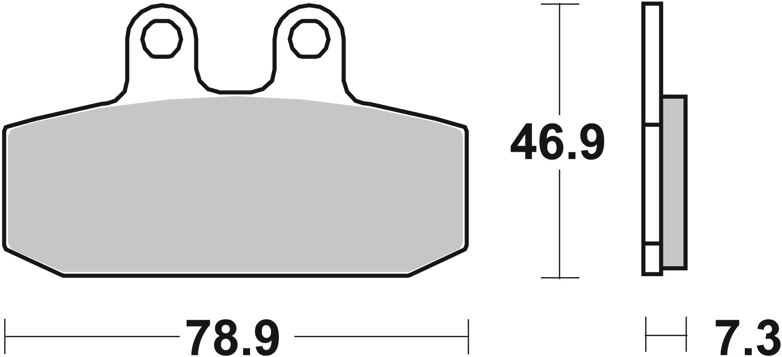 Set placute frana,frana disc 07GR13CC BREMBO