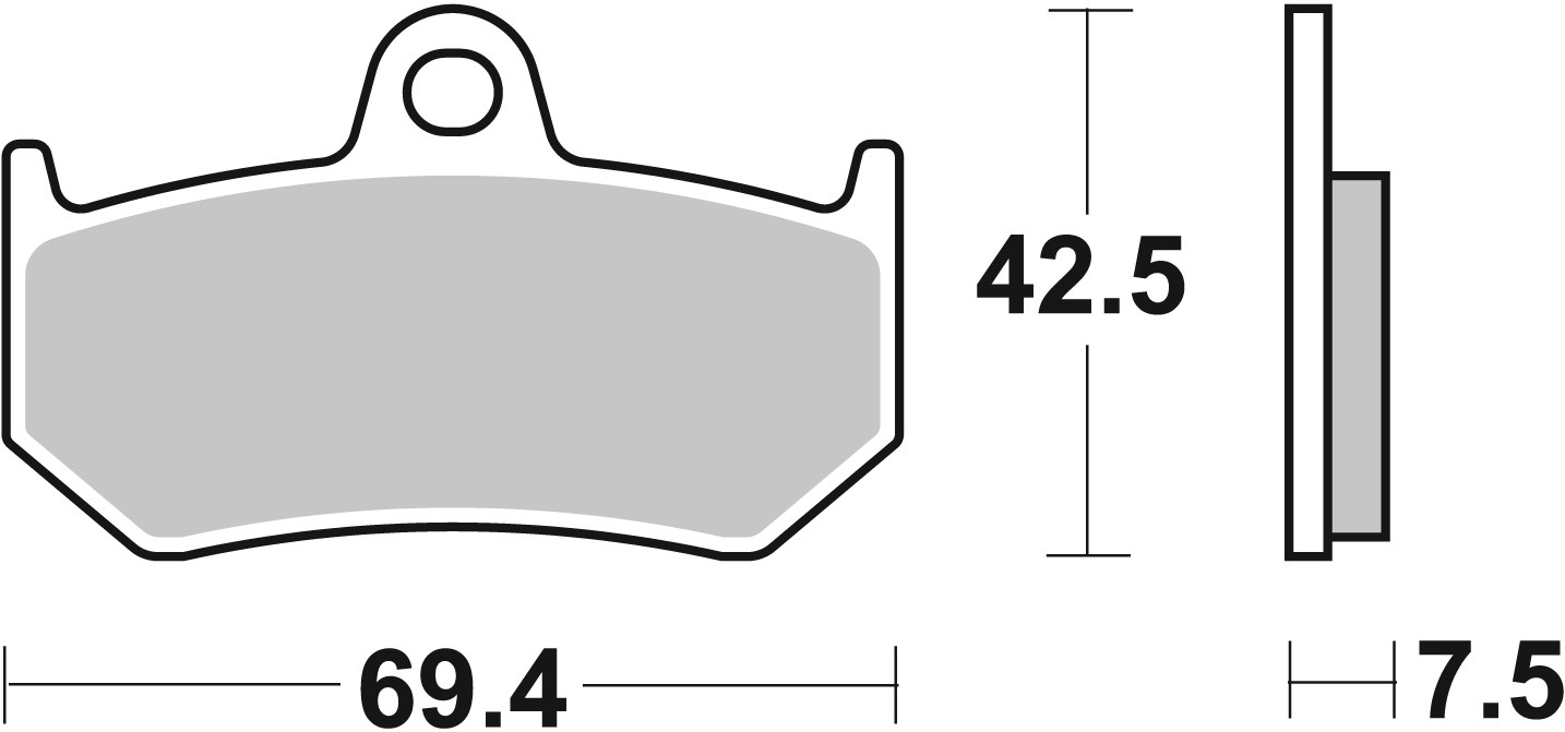 Set placute frana,frana disc 07GR35SP BREMBO