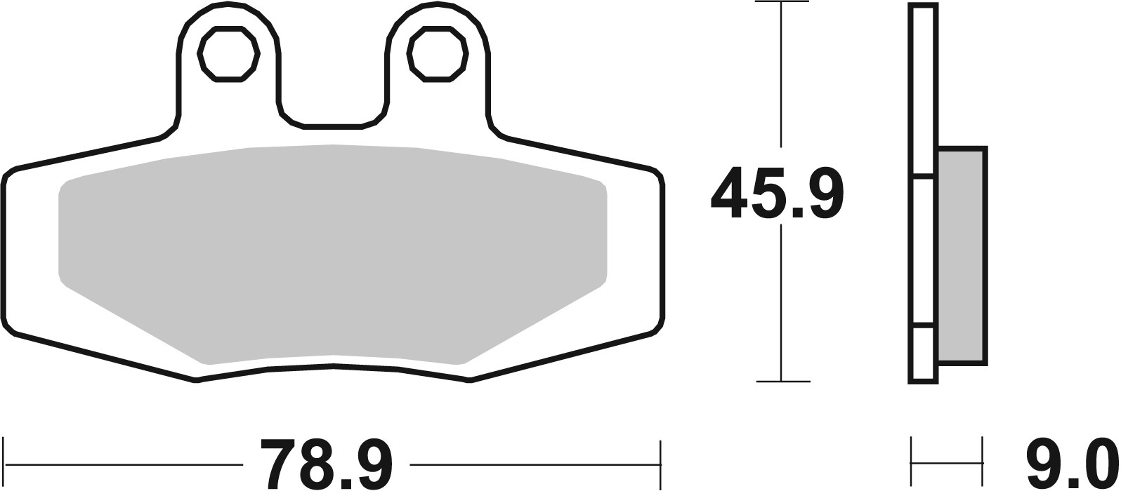Set placute frana,frana disc 07GR64TT BREMBO