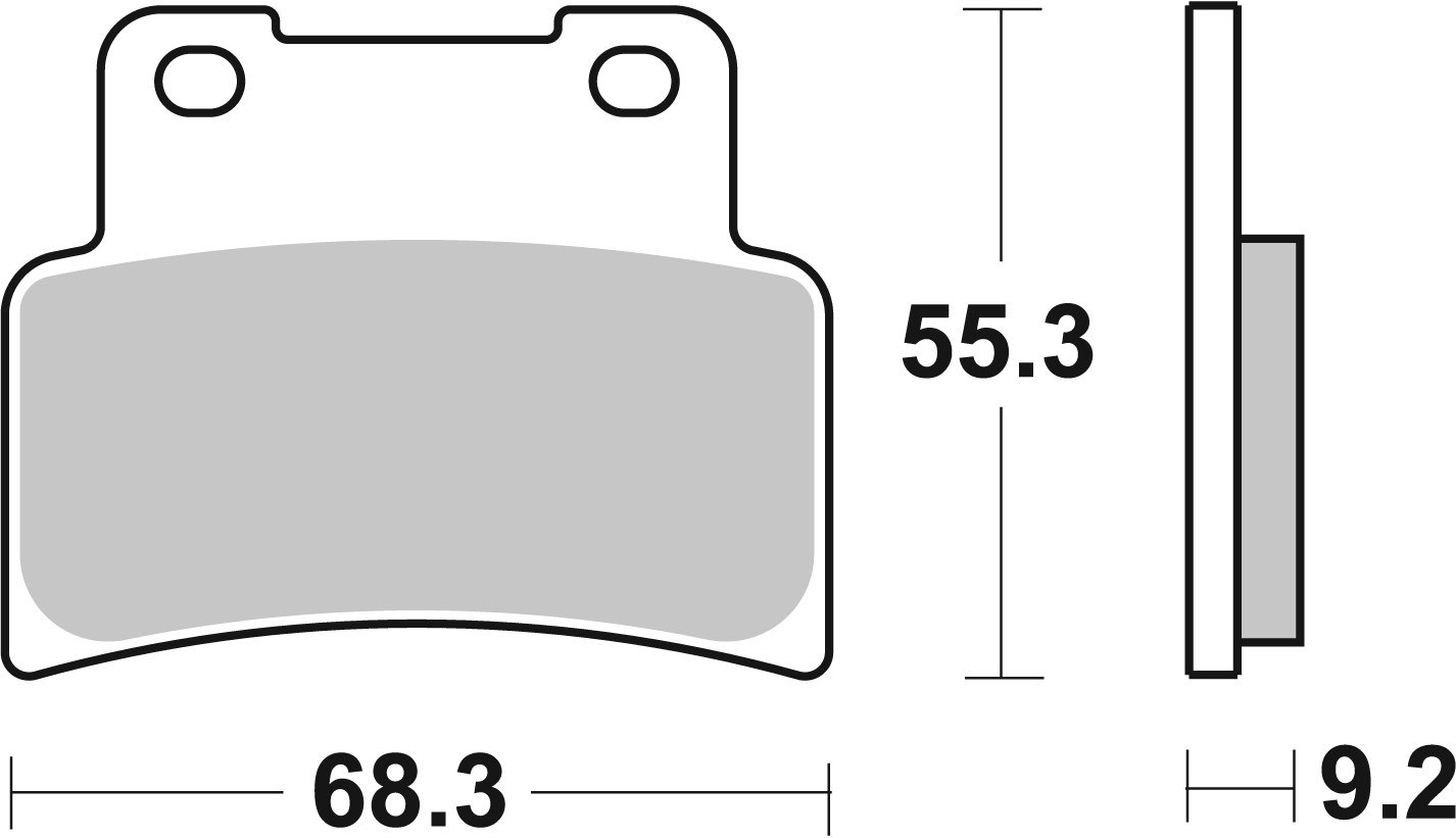 Set placute frana,frana disc 07GR7707 BREMBO