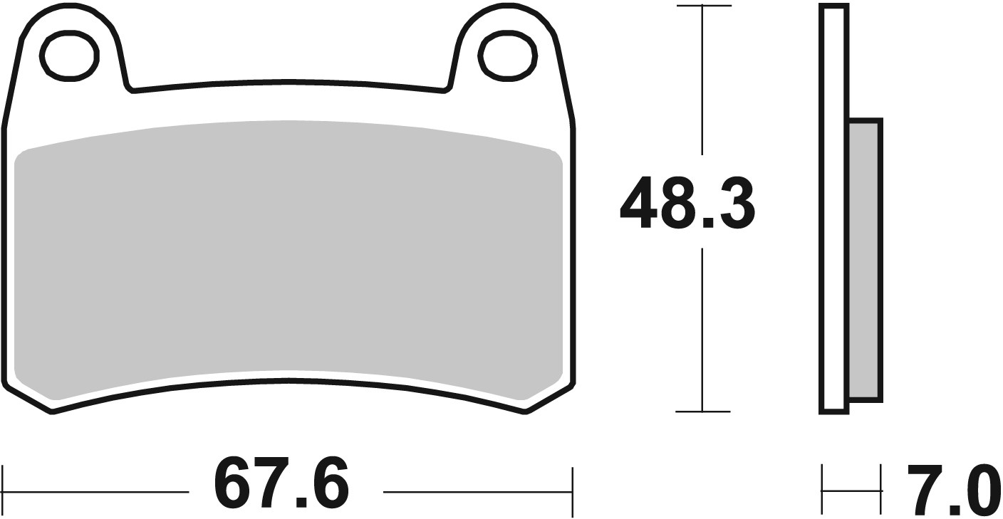 Set placute frana,frana disc 07GR83SA BREMBO