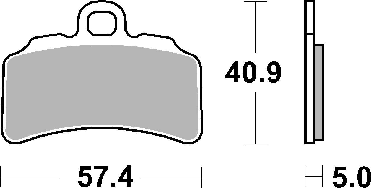 Set placute frana,frana disc 07GR95CC BREMBO