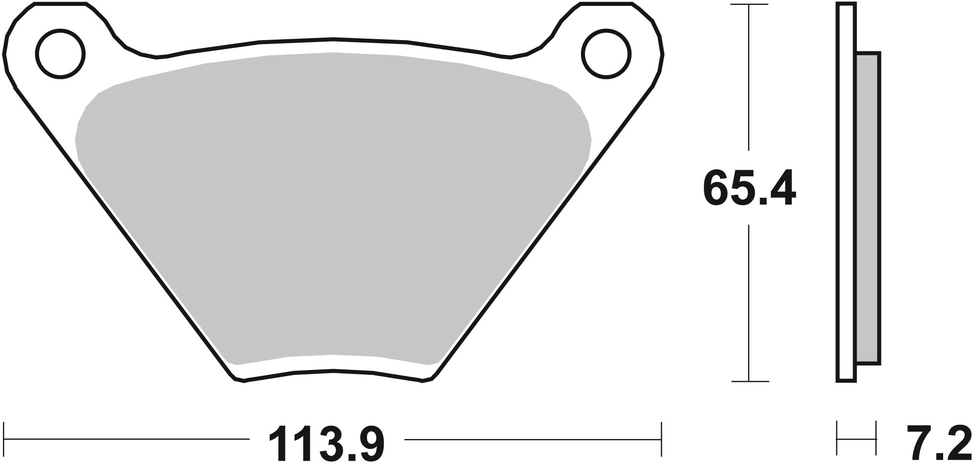 Set placute frana,frana disc 07HD0105 BREMBO