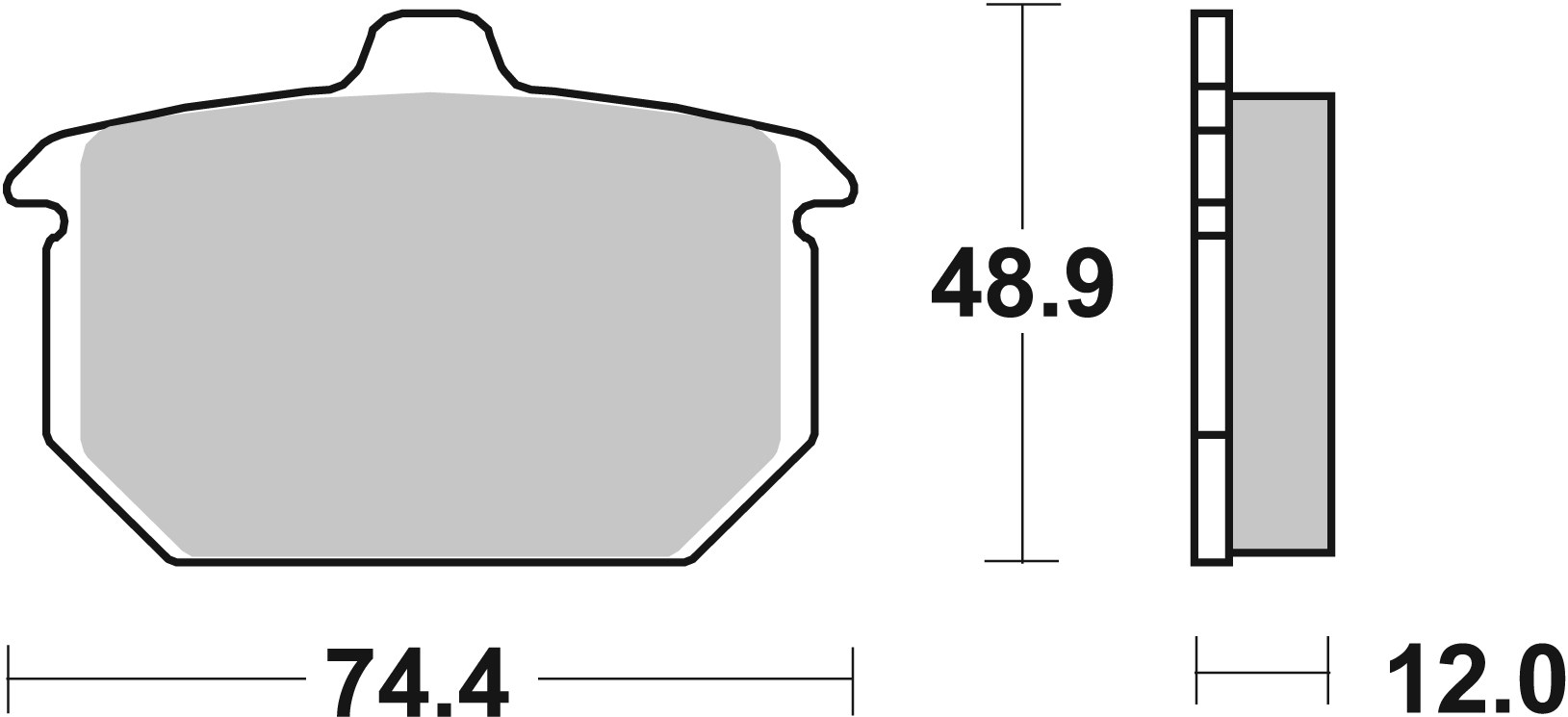 Set placute frana,frana disc 07HD0413 BREMBO