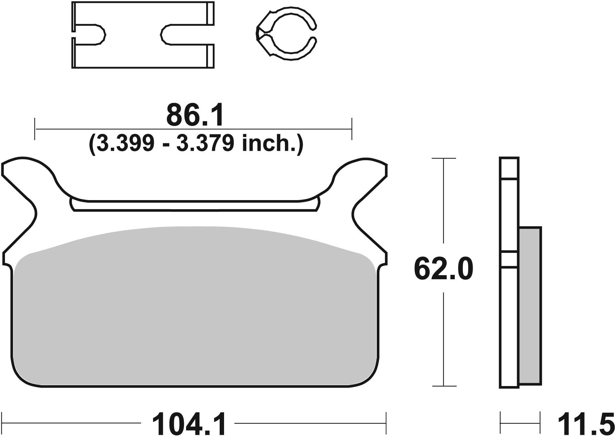 Set placute frana,frana disc 07HD0910 BREMBO