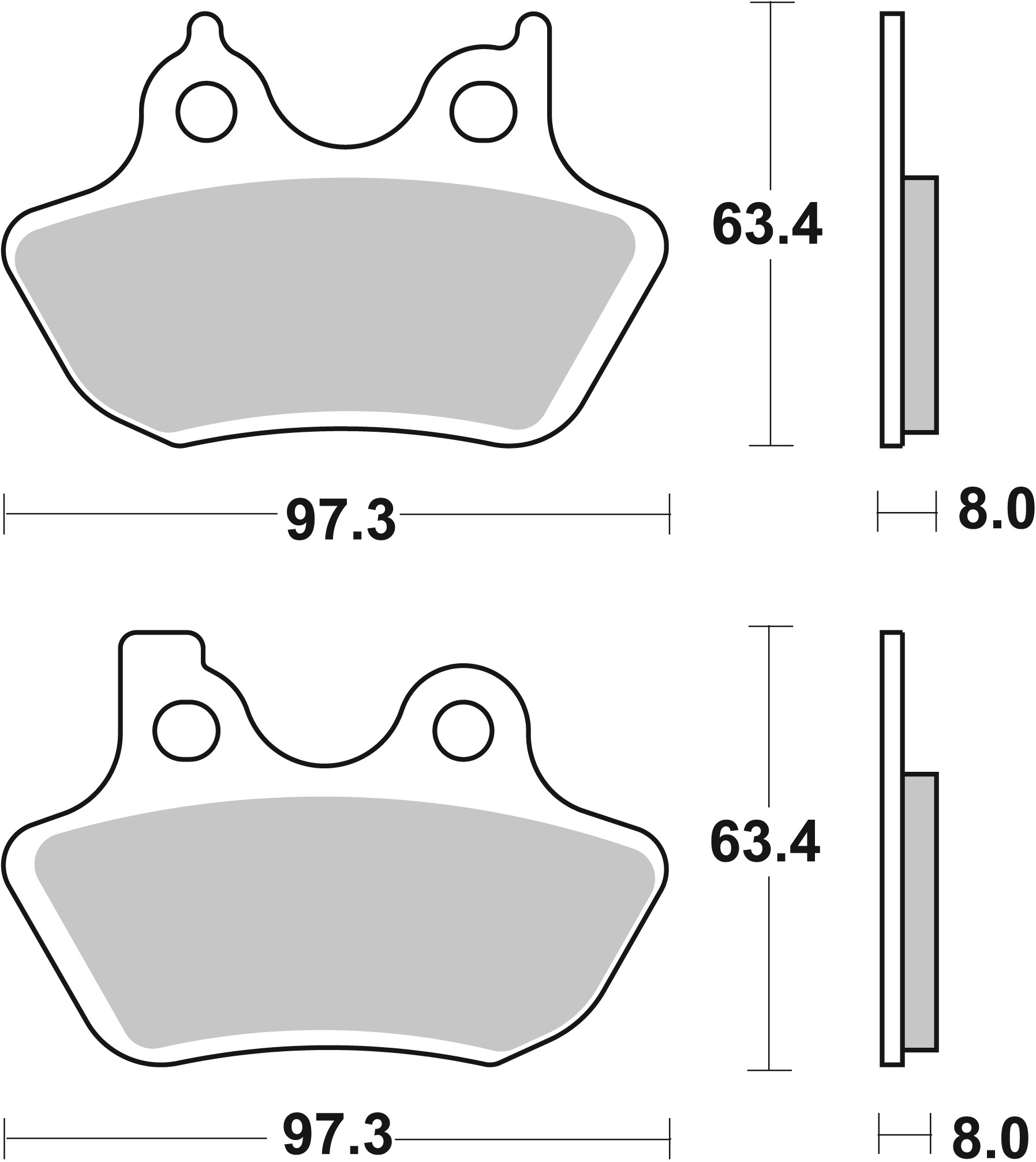 Set placute frana,frana disc 07HD16SP BREMBO